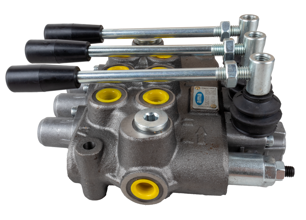 Distributore oleodinamico Ama basic da 3/8” 3 leve 40L/min per trattori - Ama