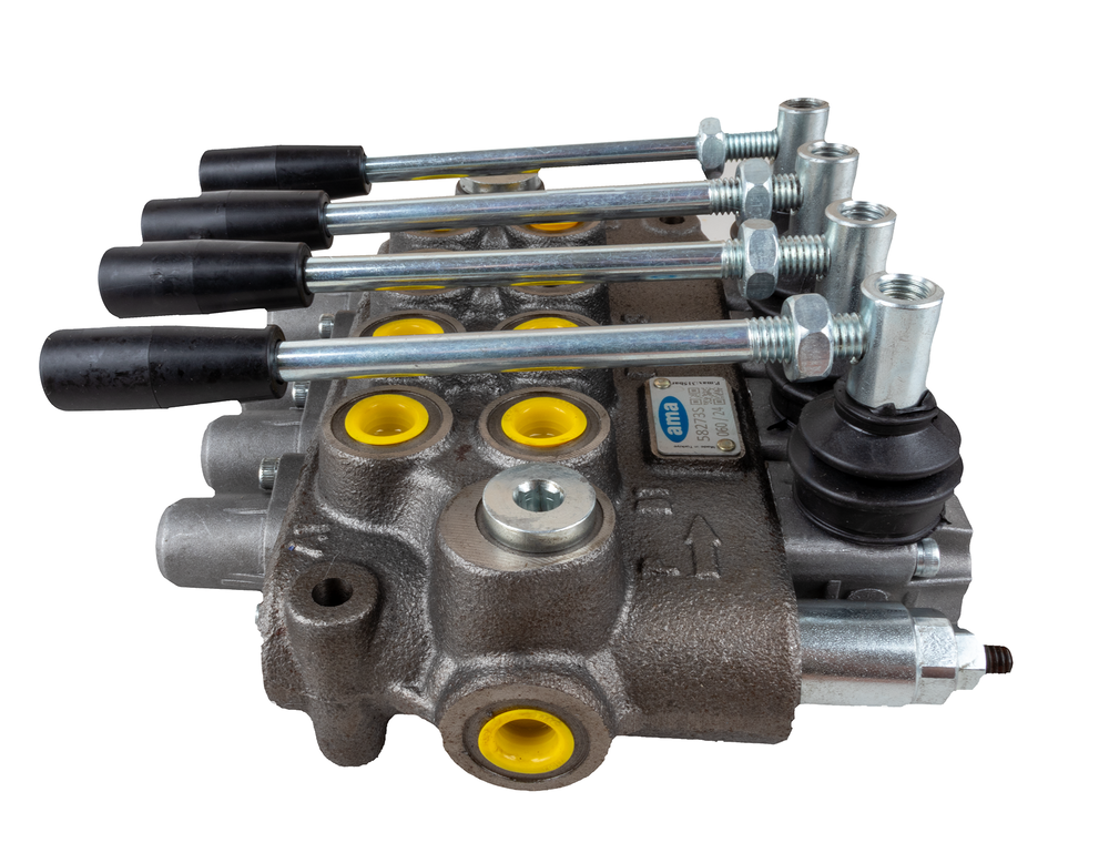 Distributore oleodinamico Ama a 4 leve doppio effetto - 40L - Ama Refluid