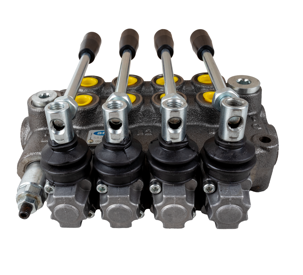 Distributore oleodinamico Ama a 4 leve doppio effetto - 40L - Ama