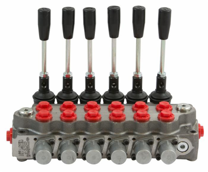 Distributore Walvoil SD5 a 6 leve doppio effetto - 40L - Walvoil