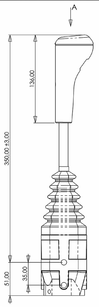 Leva telecomando a cloche per cavi ad occhio - Ama Refluid