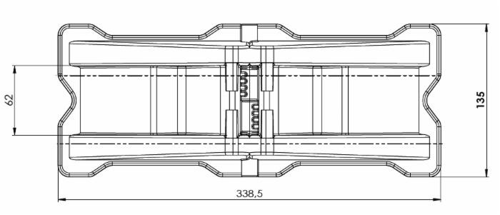Angolare regolabile per fasce di ancoraggio larghezza massima 60mm - No brand