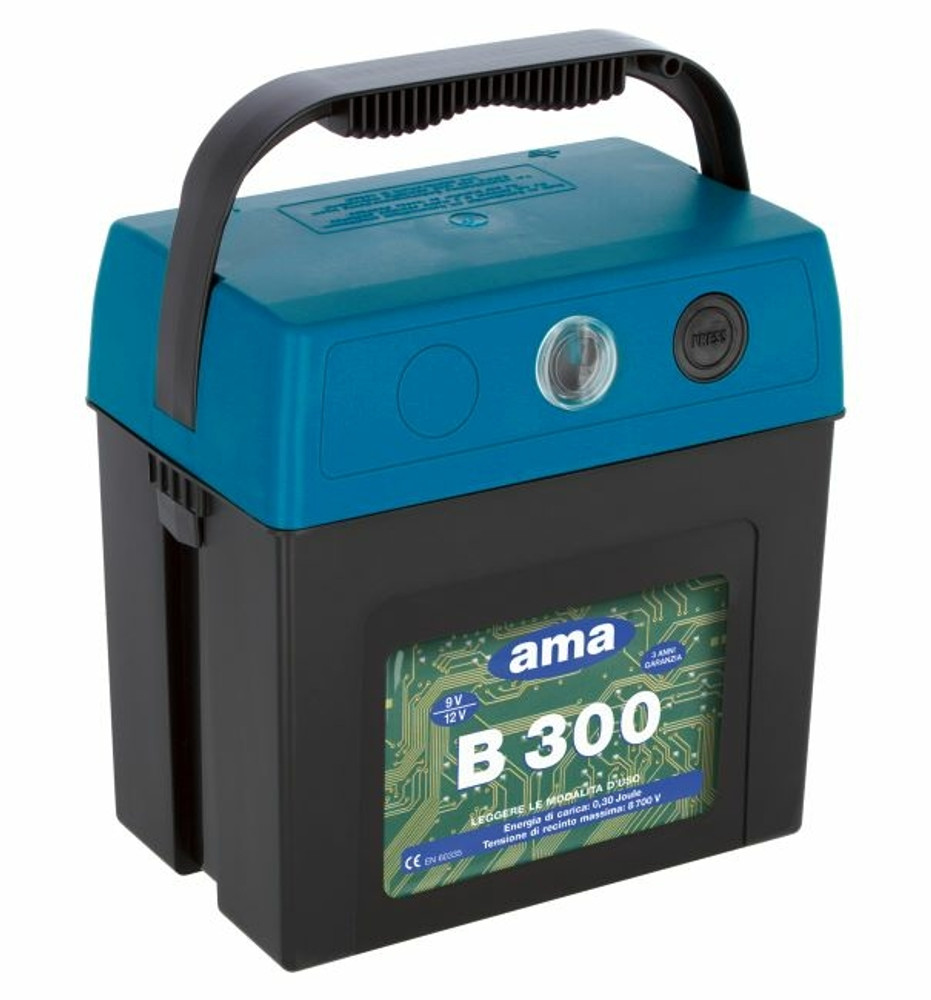 Elettrificatore Ranch Ama B300 con alimentazione 9V - Ama