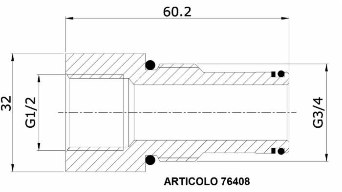 Bussola carry-over per basic 1/2" - Ama Refluid