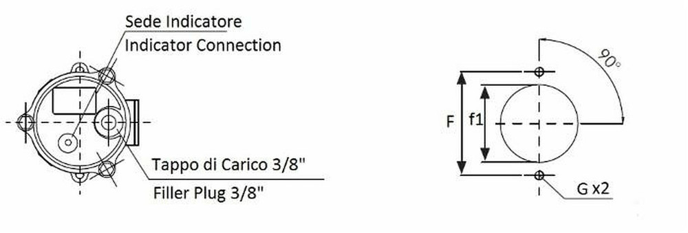 Filtro semi immerso da 3/4" filtrazione 90µ lunghezza 106mm - Ama Refluid