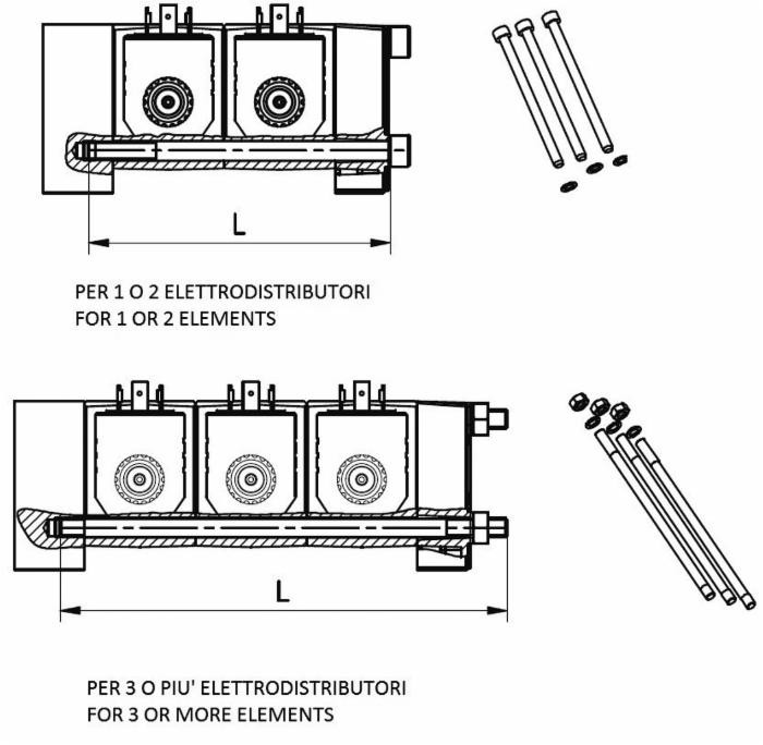 Kit tiranti per 2 elementi - Bosch Rexroth