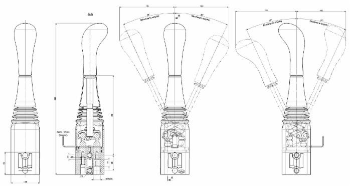 Leva telecomando a cloche per cavi Walvoil - Walvoil
