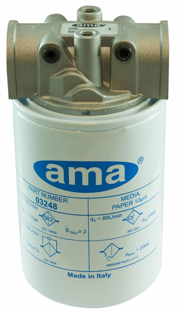 Filtro oleodinamico Spin-on in aspirazione da 1”1/4" 60µ - Ama Refluid