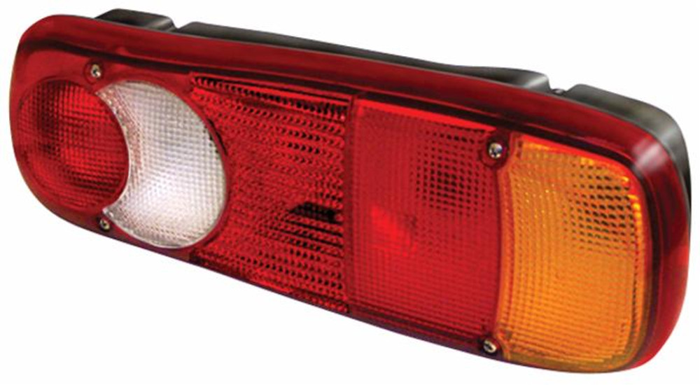 Fanale posteriore alogeno dx-sx 350x133mm 7 funzioni luminose - Ama