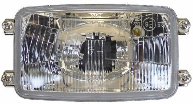 Fanale anteriore asimmetrico 3 luci 165x93mm - Cobo