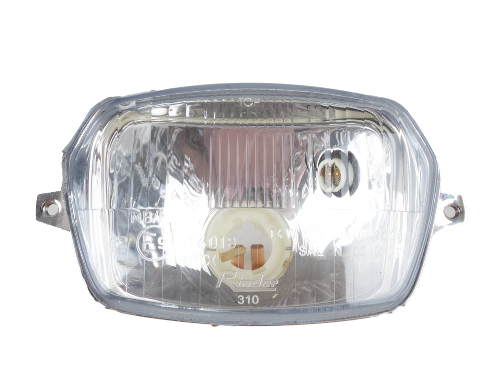 Fanale anteriore per trattore Ama 138,5x84mm con luce abbagliante e anabbagliante - Ama