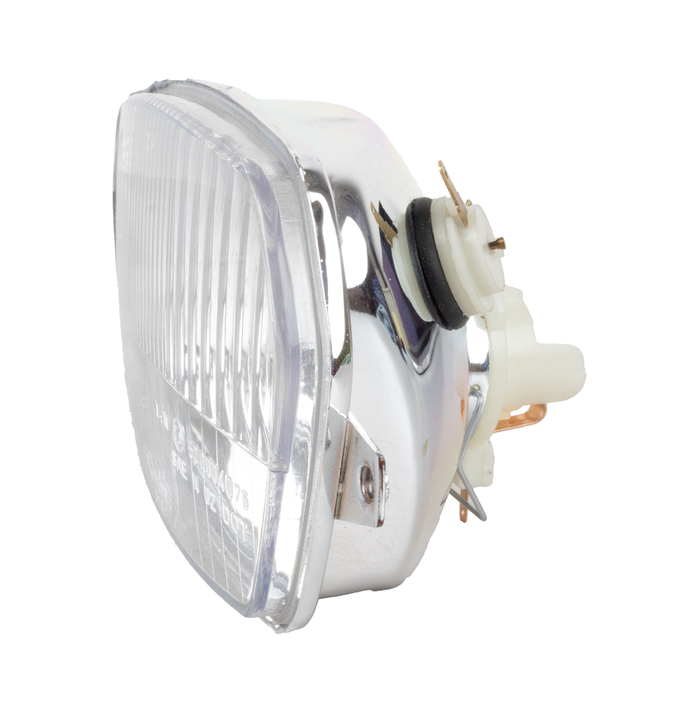 Fanale anteriore per trattore Ama 138,5x84mm con luce abbagliante e anabbagliante - Ama