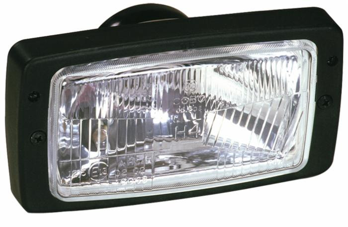Proiettore anteriore 184x102mm con cornice e 3 funzioni luce - Ama