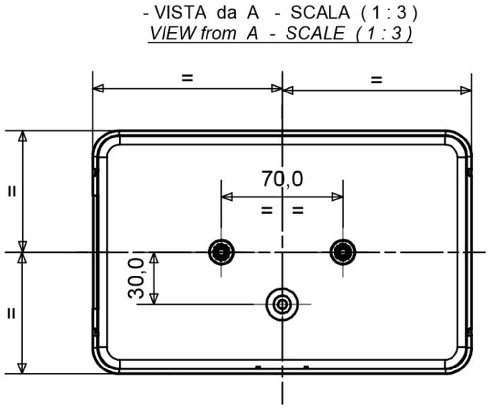 Fanale posteriore alogeno sx 220x140mm - Ama