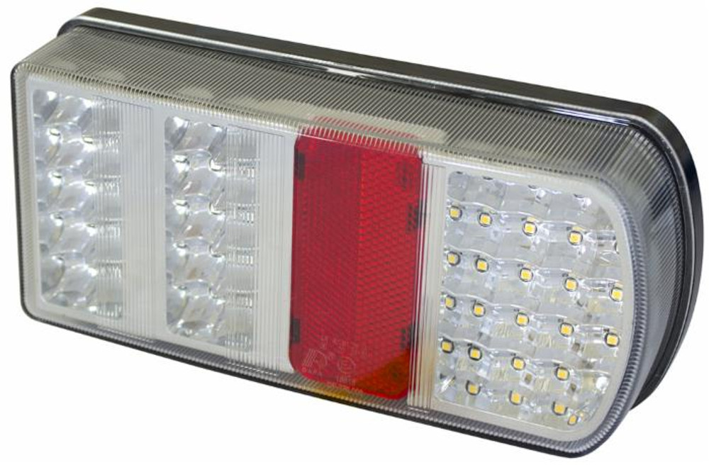 Fanale posteriore sx a 43 LED 227,6x105,8x55mm 12V - Ama