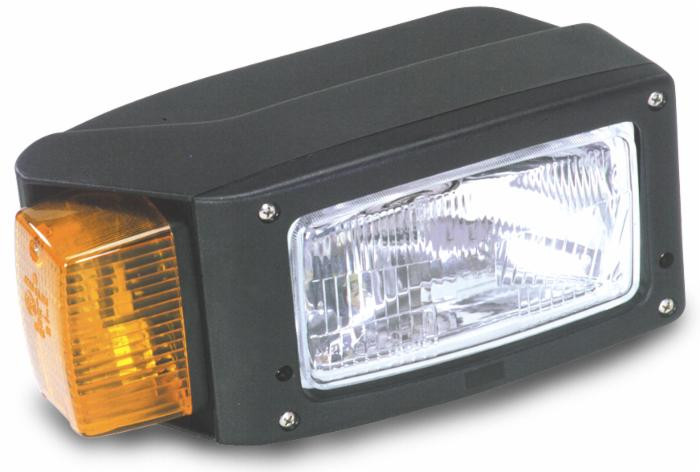 Proiettore sx 265x120mm con indicatore di direzione - Ama