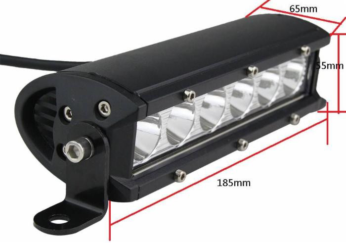 Faro da lavoro a barra 6 LED Epistar a lungo raggio Spot 30W IP67 - Ama