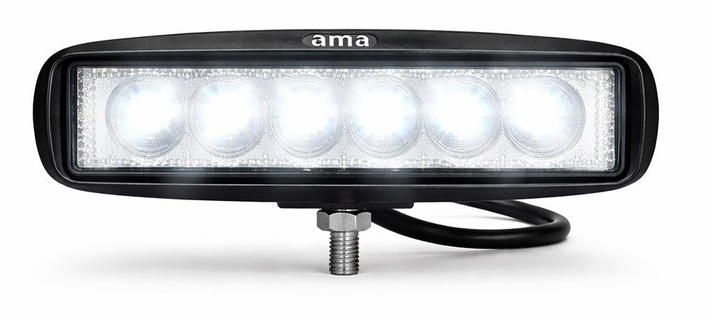 Faro da lavoro 6 LED a lungo raggio Spot 18W IP67 - Ama