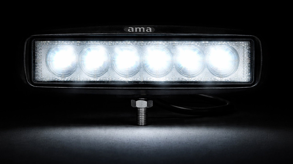 Faro da lavoro 6 LED a lungo raggio Spot 18W IP67 - Ama