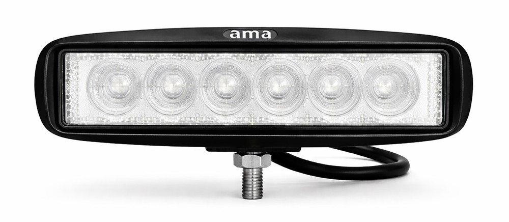 Faro da lavoro 6 LED a lungo raggio Spot 18W IP67 - Ama