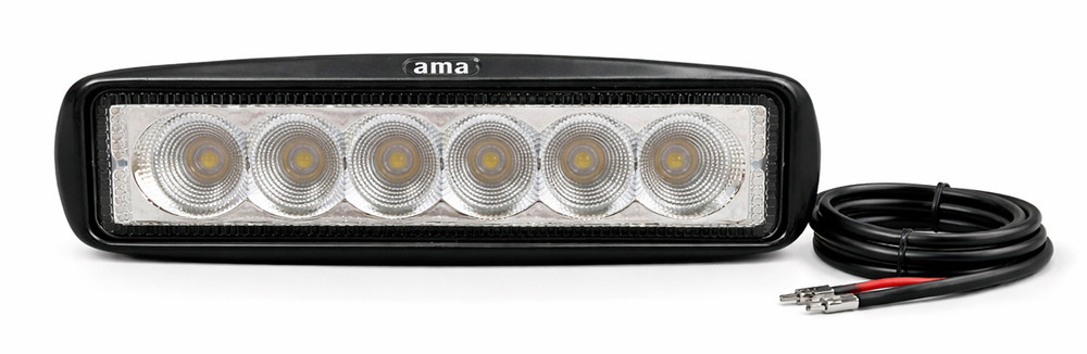 Faro da lavoro 6 LED a lungo raggio Spot 18W IP67 - Ama