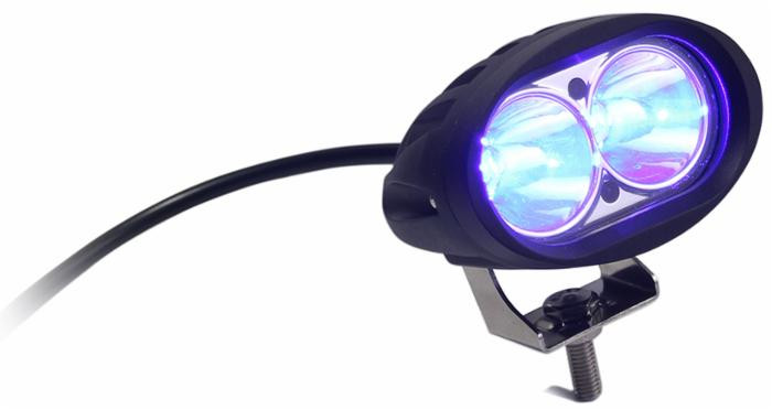 Faro da lavoro a 2 LED a lungo raggio Spot blu 10W IP67 - Ama