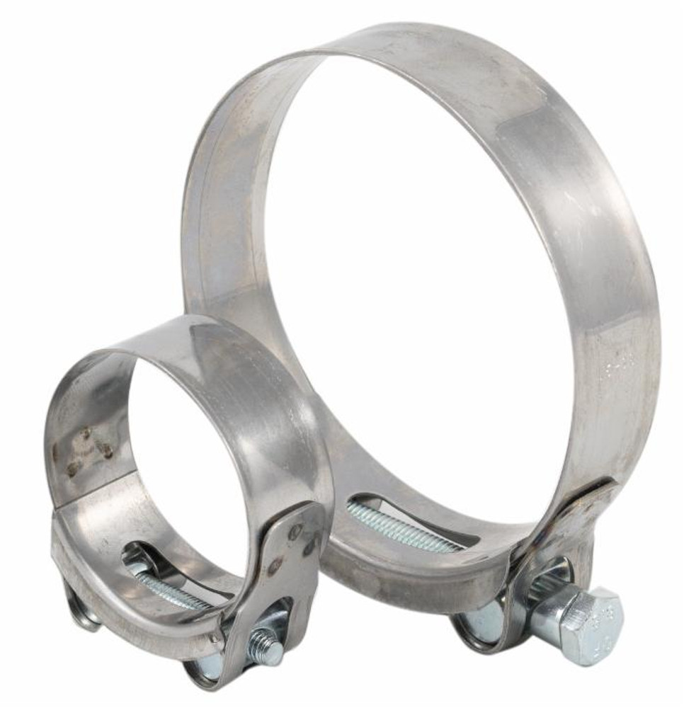 Fascetta stringitubo a banda larga Ama in acciao inox AISI430 Euro W2 Ø 175-187mm - Ama