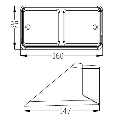 Fanale posteriore destro adattabile a trattore Fiat 5172685 - Ama