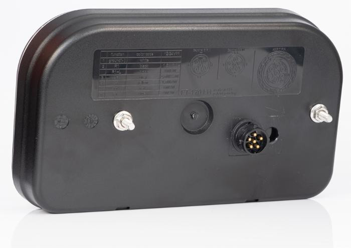 Fanale posteriore sinistro LED 12-36V 240x55x140mm - Ama