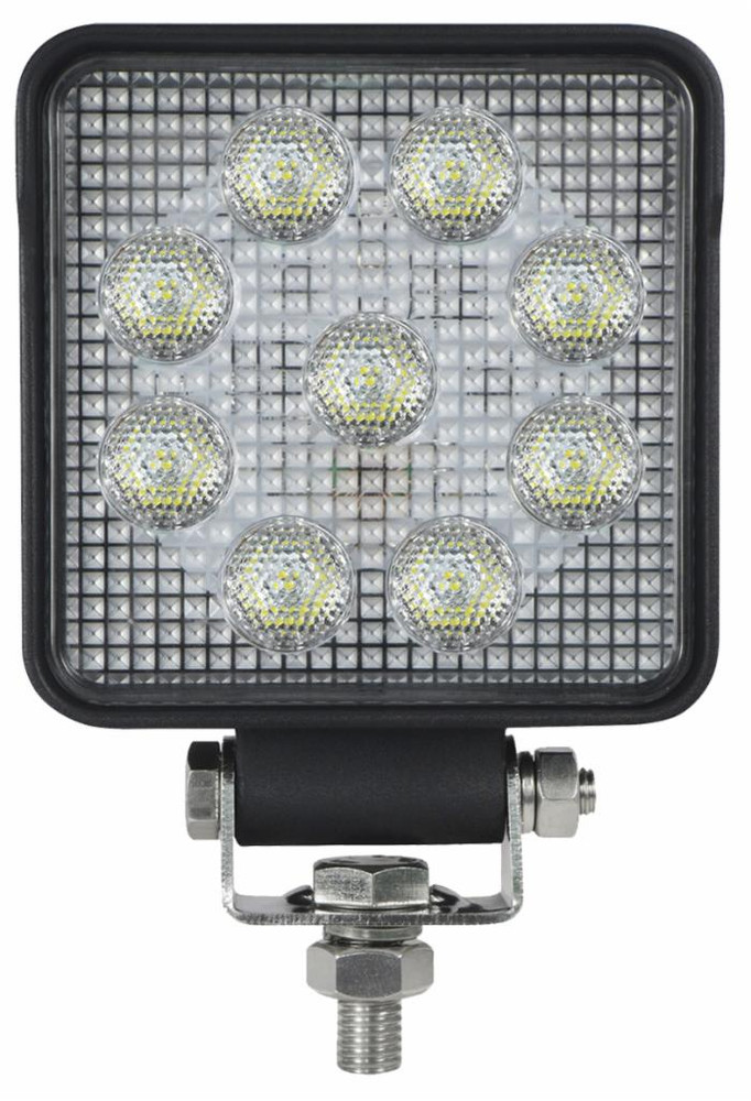 Faro da lavoro 9 LED OSRAM quadrato ad ampio raggio freddo 13,5W IP67 IP69K - Ama
