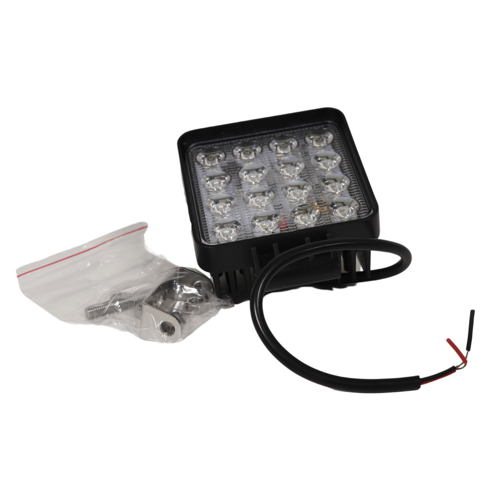 Faro da lavoro 16 LED Epistar a largo raggio freddo 48W IP67 - Ama