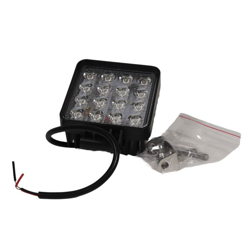 Faro da lavoro 16 LED Epistar a largo raggio freddo 48W IP67 - Ama