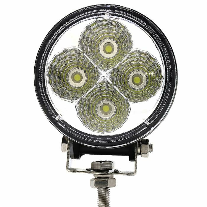 Faro da lavoro 4 LED Epistar a largo raggio freddo 12W IP67 - Ama