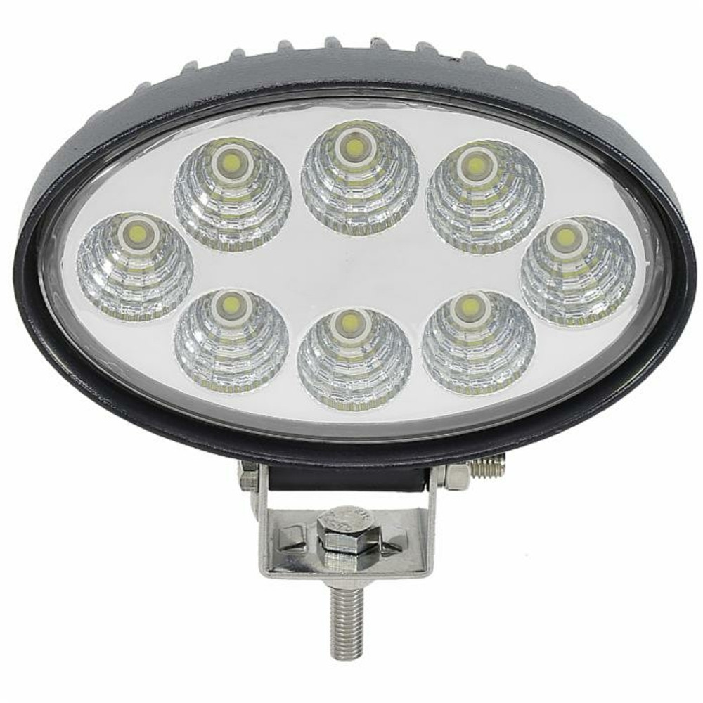 Faro da lavoro 8 LED Epistar ovale a largo raggio freddo 24 W IP67 - Ama