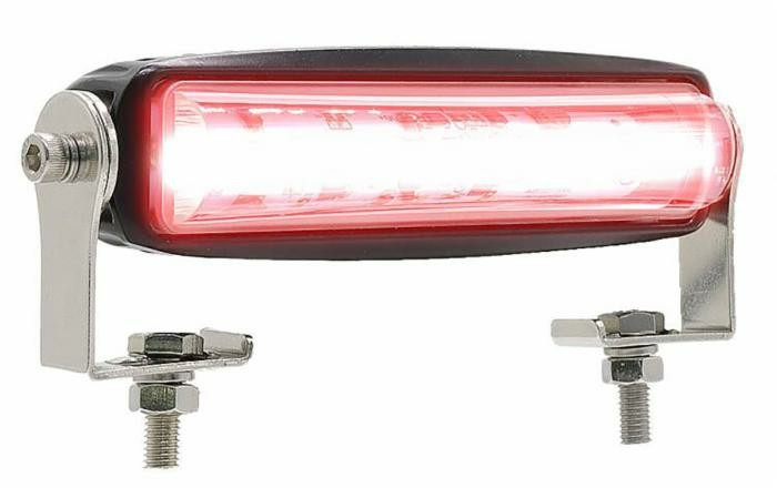 Barra di segnalazione a 6 LED rossa 18W per carrelli elevatori IP67 - Ama