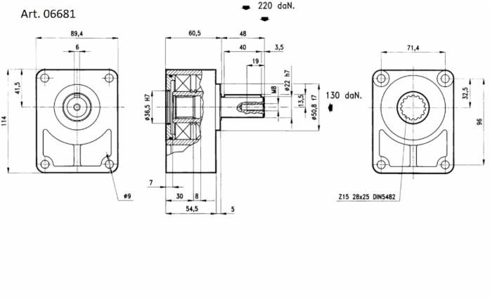 Supporto tirocinghia albero cilindrico Ø 22mm per pompa gruppo 2 - Ama Refluid