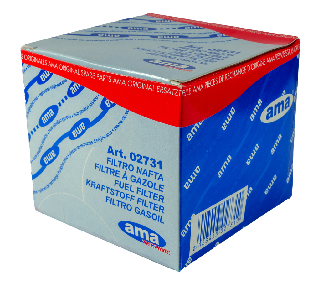 Filtro nafta e gasolio adattabile al riferimento originale Fiat 1909100 CAV basso 296 - Ama