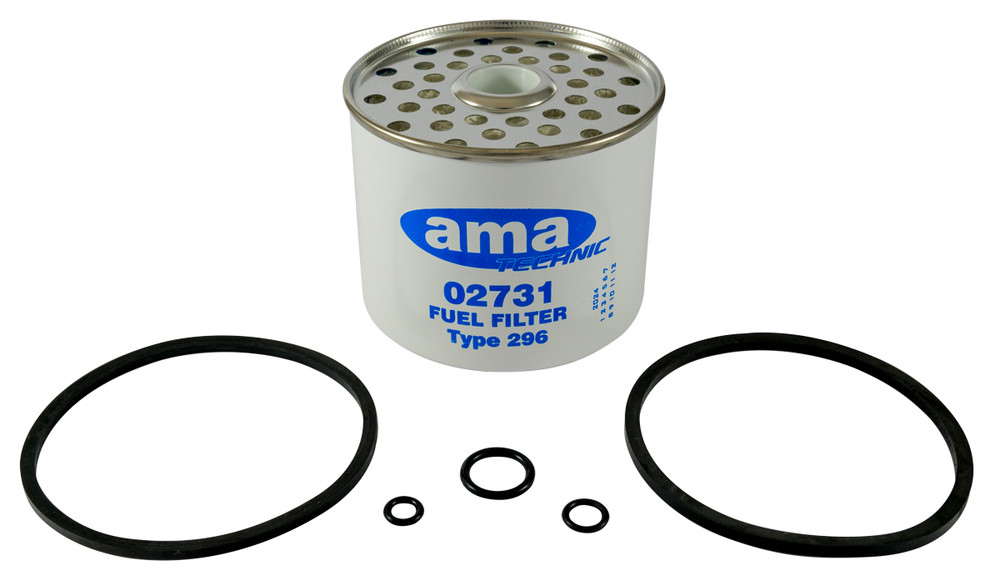 Filtro nafta e gasolio adattabile al riferimento originale Fiat 1909100 CAV basso 296 - Ama