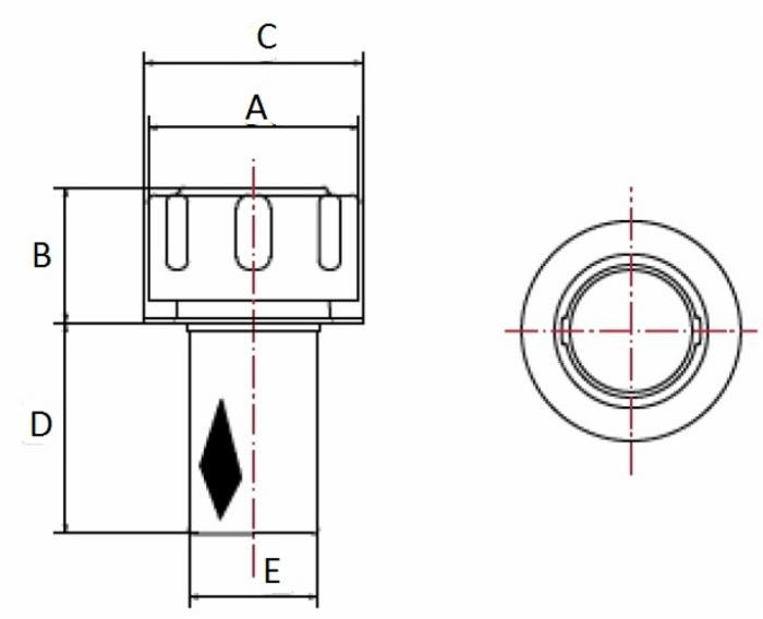 Tappo con filtro e cestello a saldare - No brand