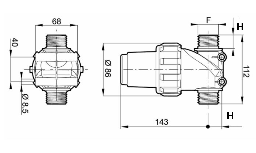 Filtro mandata 1" m-100 Mesh - Arag
