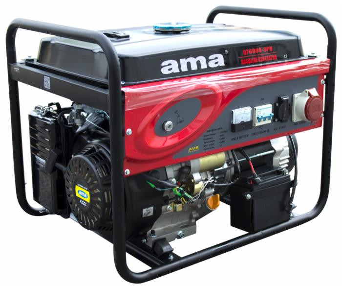 Generatore a benzina Ama trifase con AVR da 420cc 6,5kW - Ama