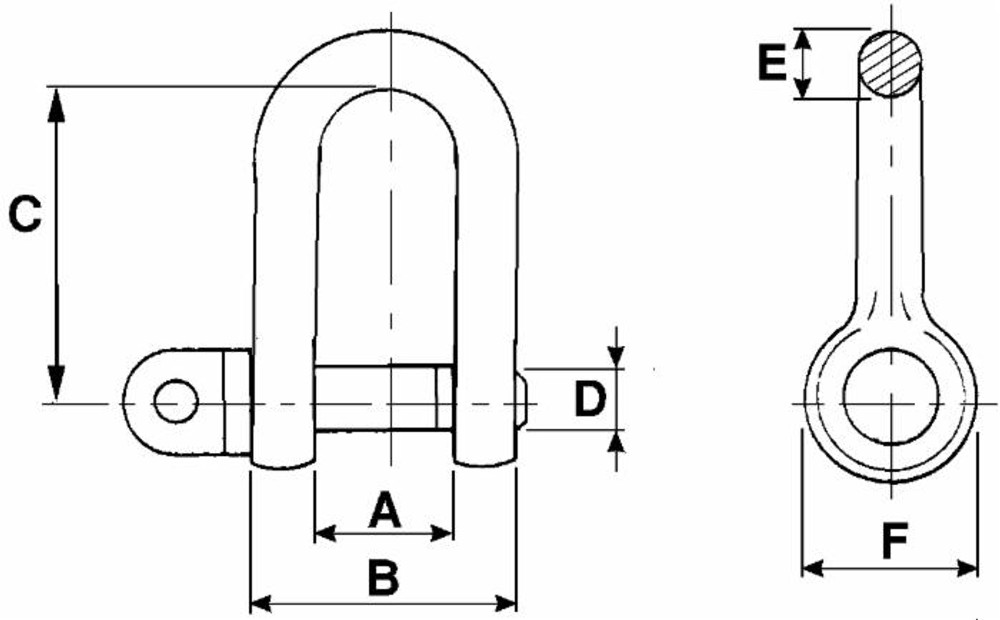 Grillo dritto zincato linea top con Ø 8mm - Ama