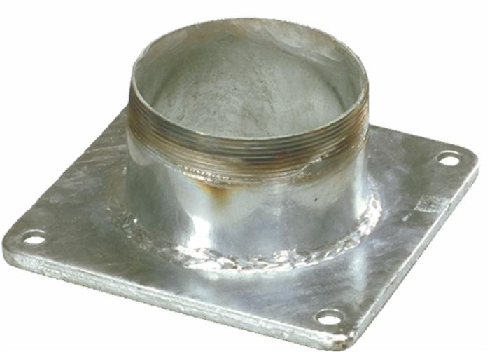 Flangia quadrata con tronchetto ø150mm - Ama