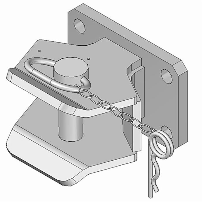 Gancio di traino omologato con perno ø 28mm - Ama