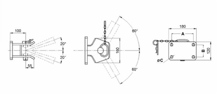 Gancio di traino omologato con perno ø 28mm - Ama