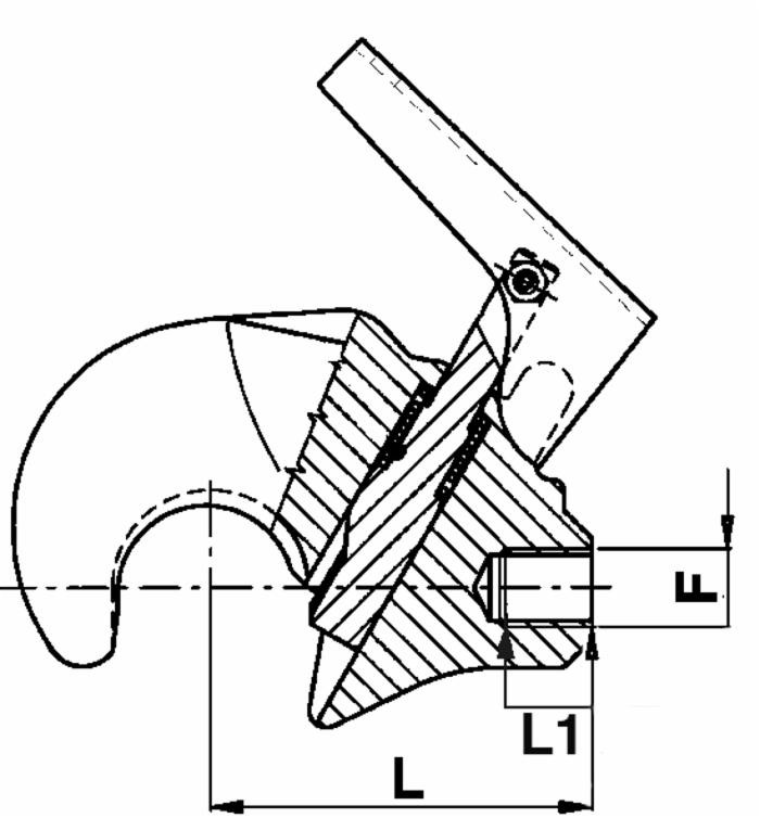 Gancio rapido superiore per terzo punto cat. III filetto M27x2 - Ama
