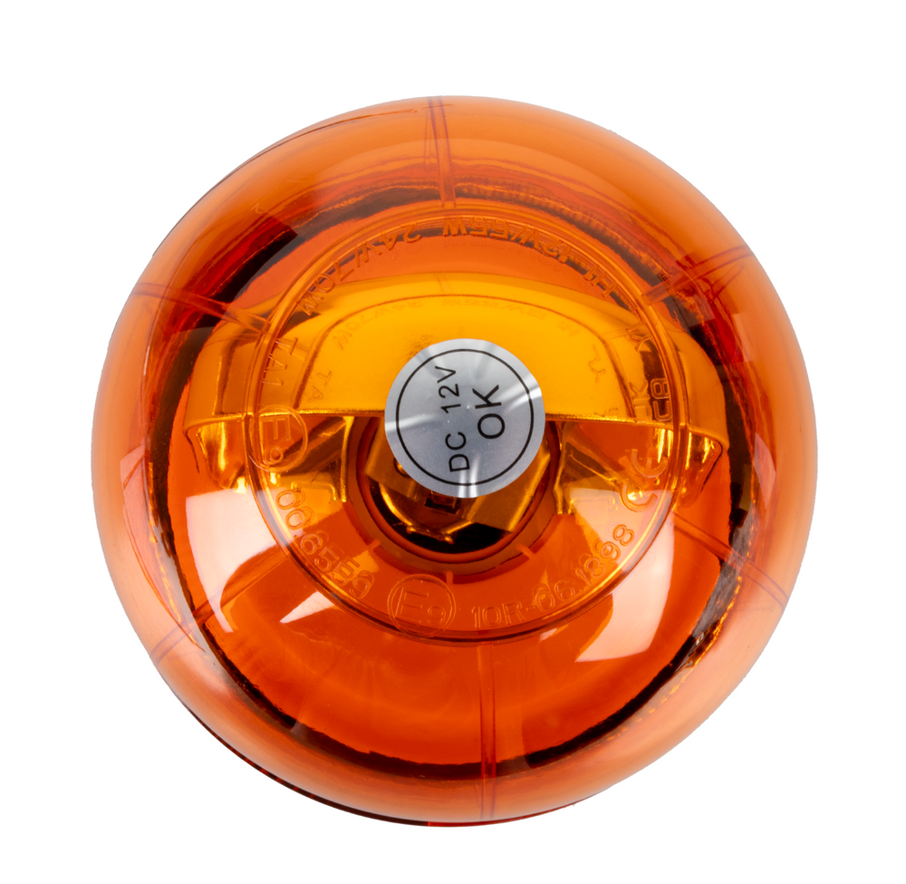 Lampeggiante alogeno per trattori base piana 12V 55W luce rotazionale - Ama