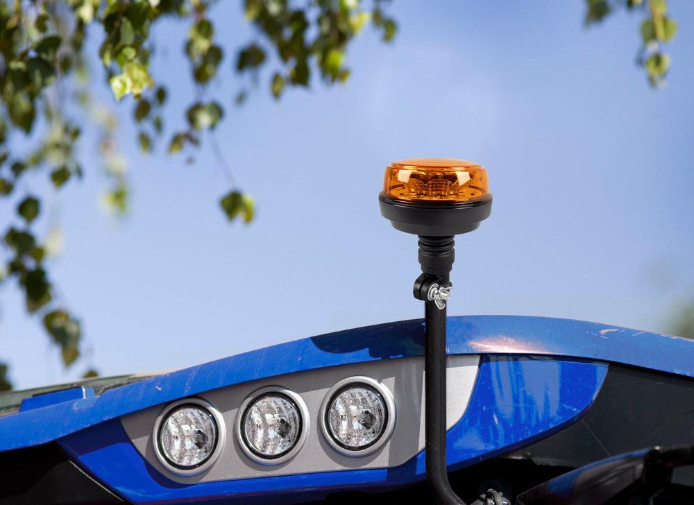 Lampeggiante a LED 12-24V base flessibile - Ama