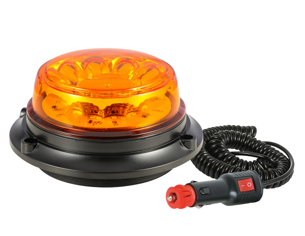 Lampeggiante a LED 12-24V base magnetica con 8 led da 3W - Ama