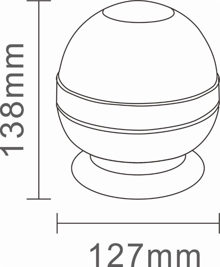 Lampeggiante a 12 LED base magnetica 12-24V a 3W - Ama